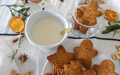 Recettes du lait de poule et des biscuits de Noël aux épices